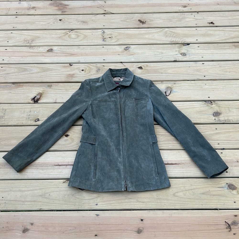 Eddie Bauer Seattle suede fashionable jacket women’s Xtra-small